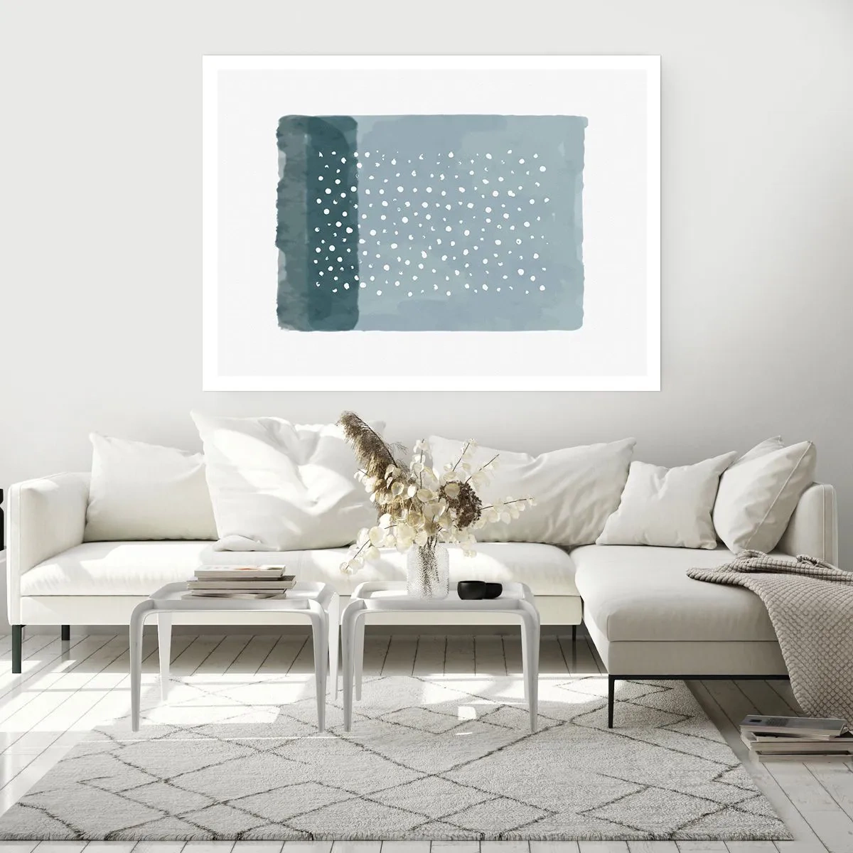 Plakat - Wyrosłe na błękicie - 70x50 cm