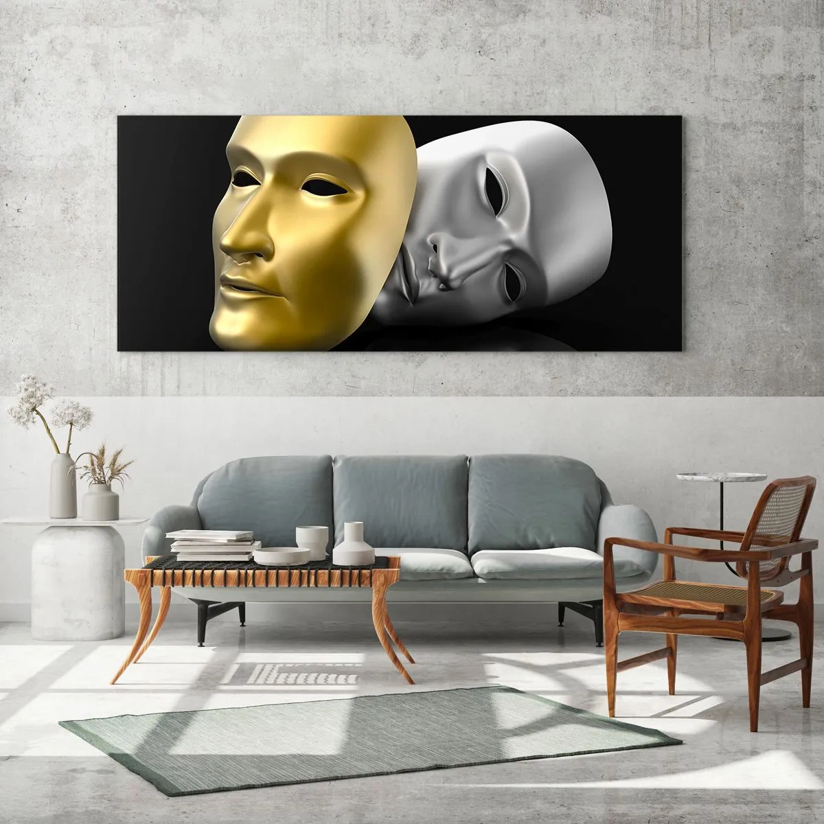 Obraz na szkle - Życie to jest teatr - 100x40 cm