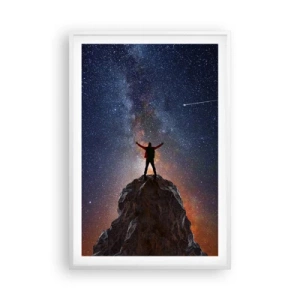 Plakat w białej ramie - Moc jest ze mną! - 61x91 cm