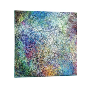 Obraz na szkle - To nie takie proste - 70x70 cm