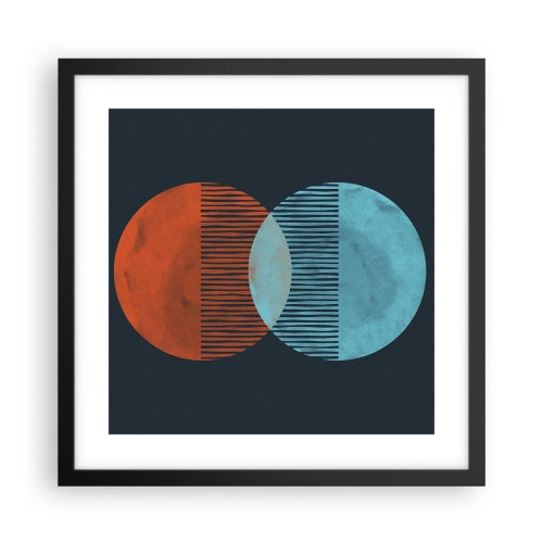 Plakat w czarnej ramie - Astronomiczna fantazja - 40x40 cm