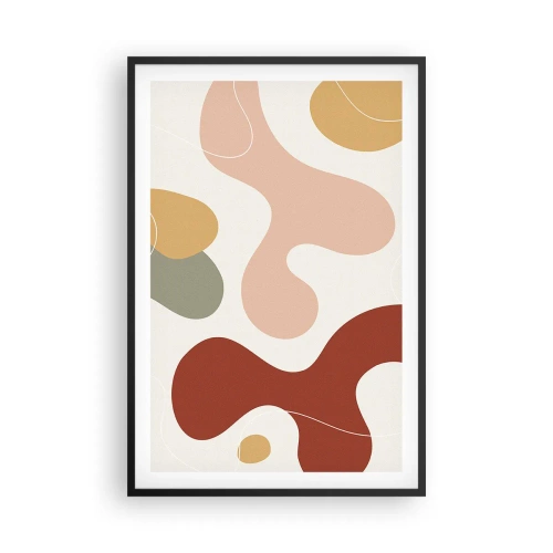 Plakat w czarnej ramie - Esy czy floresy? - 61x91 cm