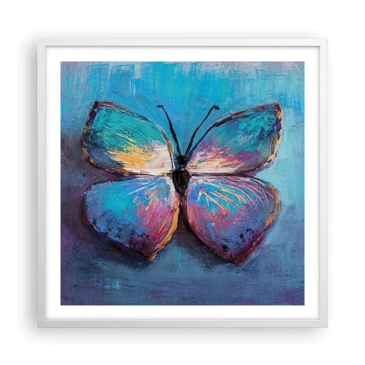 Plakat w białej ramie - W pełnej krasie - 60x60 cm