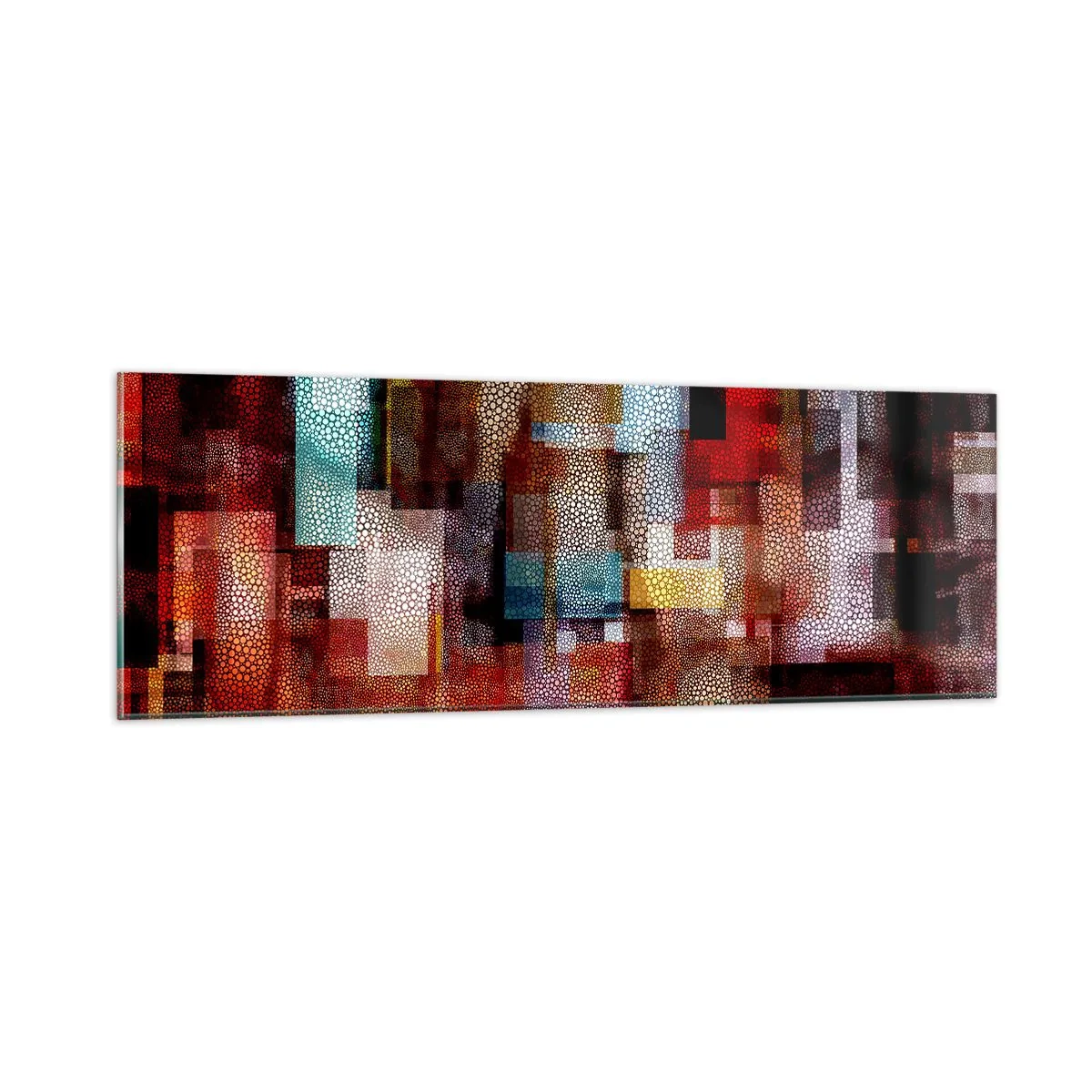 Obraz na szkle - Pomieszanie z poplątaniem - 90x30 cm