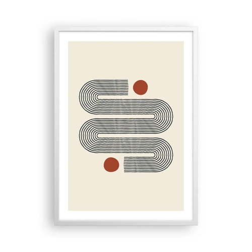 Plakat w białej ramie - Od początku do końca - 50x70 cm