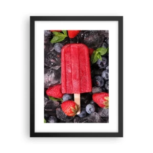 Plakat w czarnej ramie - Smak gorącego lata - 30x40 cm