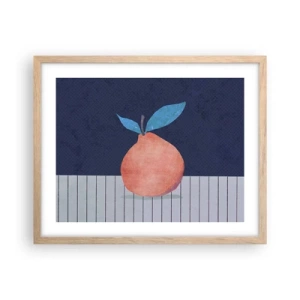 Plakat w ramie jasny dąb - Wypukłość i płaszczyzna - 50x40 cm