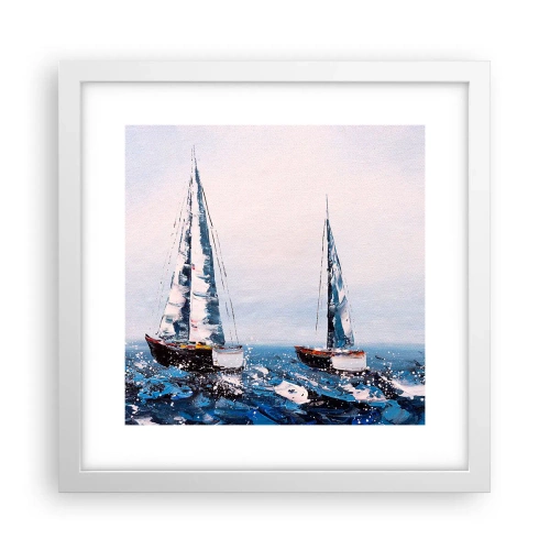 Plakat w białej ramie - Braterstwo wiatru - 30x30 cm