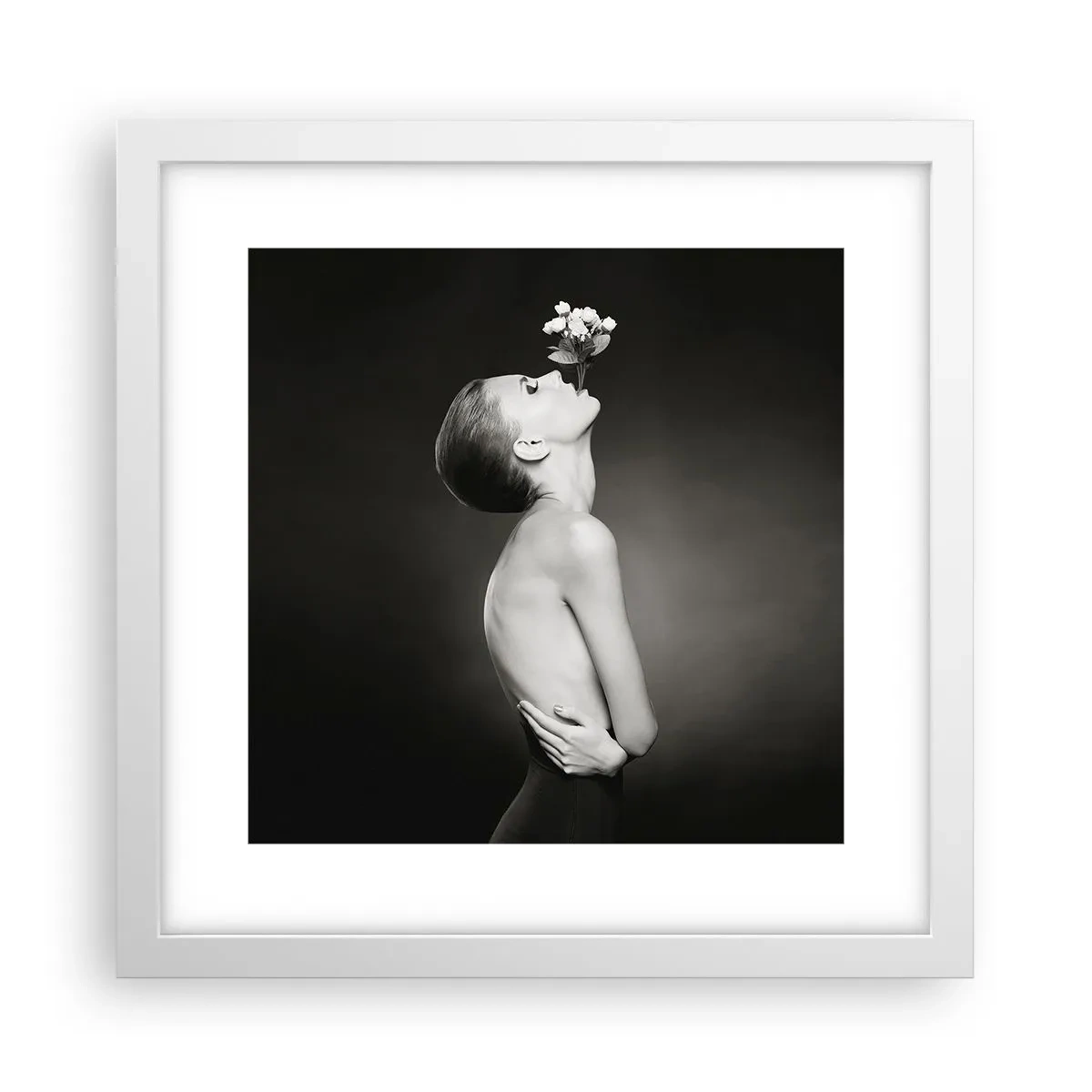 Plakat w białej ramie - Ekscentryczna elegancja - 30x30 cm