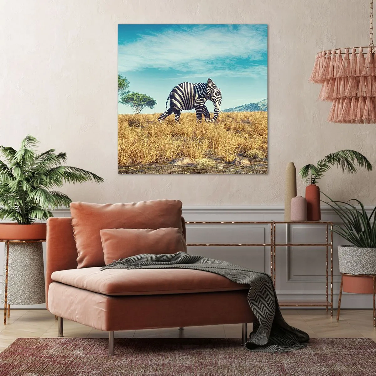 Obraz na płótnie - Szarość już niemodna - 70x70 cm