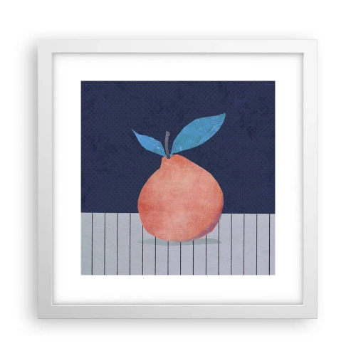 Plakat w białej ramie - Wypukłość i płaszczyzna - 30x30 cm