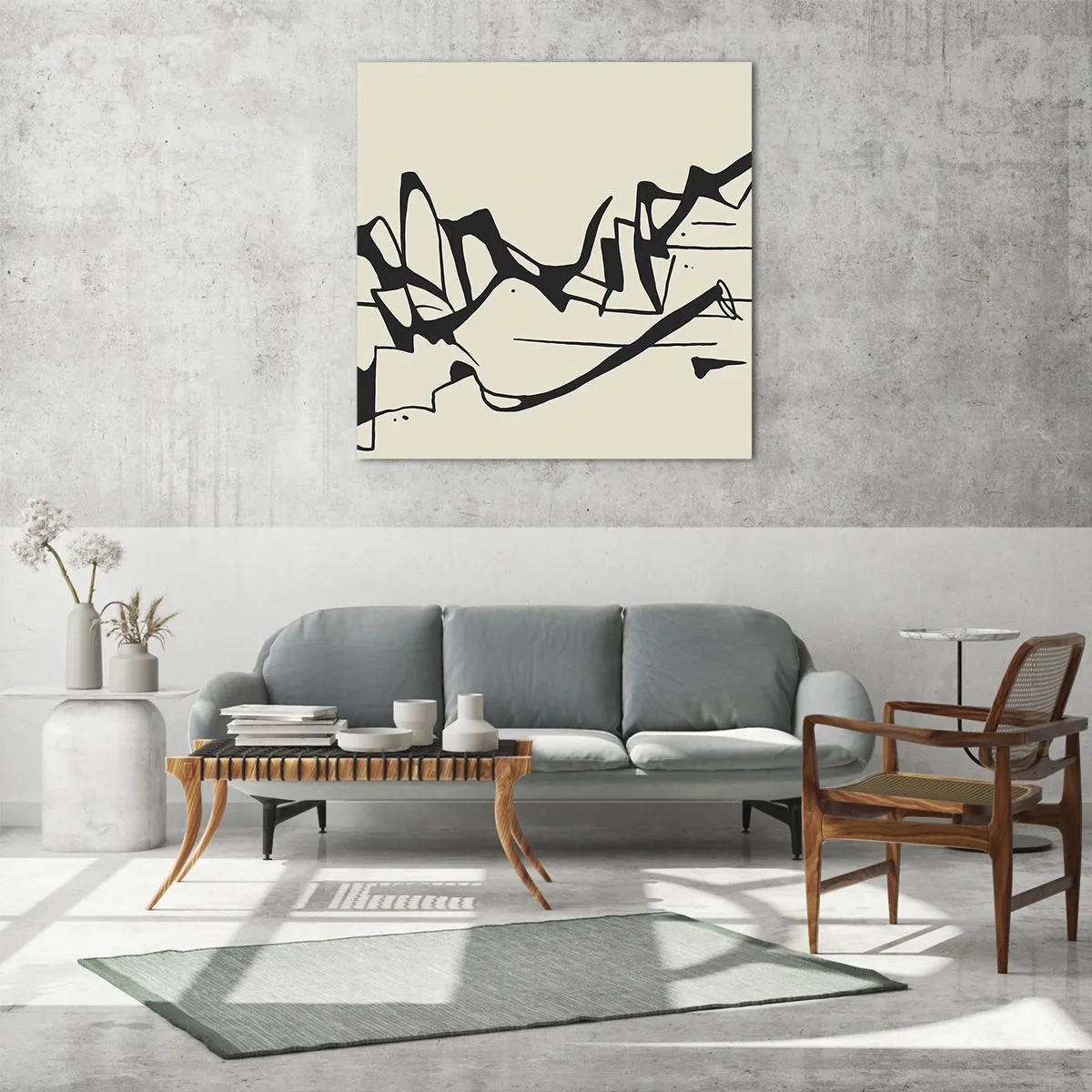 Obraz na szkle - Być może pejzaż - 70x70 cm