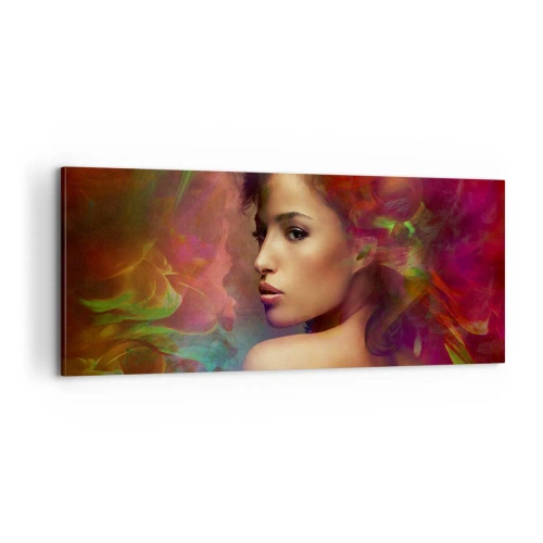Obraz na płótnie - Piękniejsza od tęczy, delikatna jak mgła - 100x40 cm