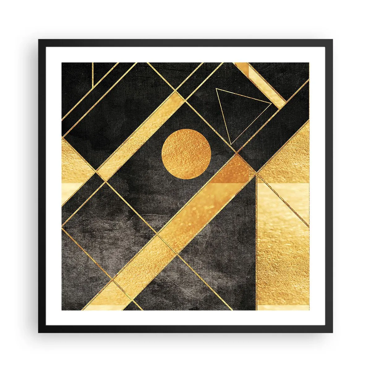 Plakat w czarnej ramie - Słońce pustyni - 60x60 cm
