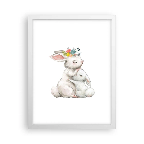 Plakat w białej ramie - Nie ma jak u mamy - 30x40 cm