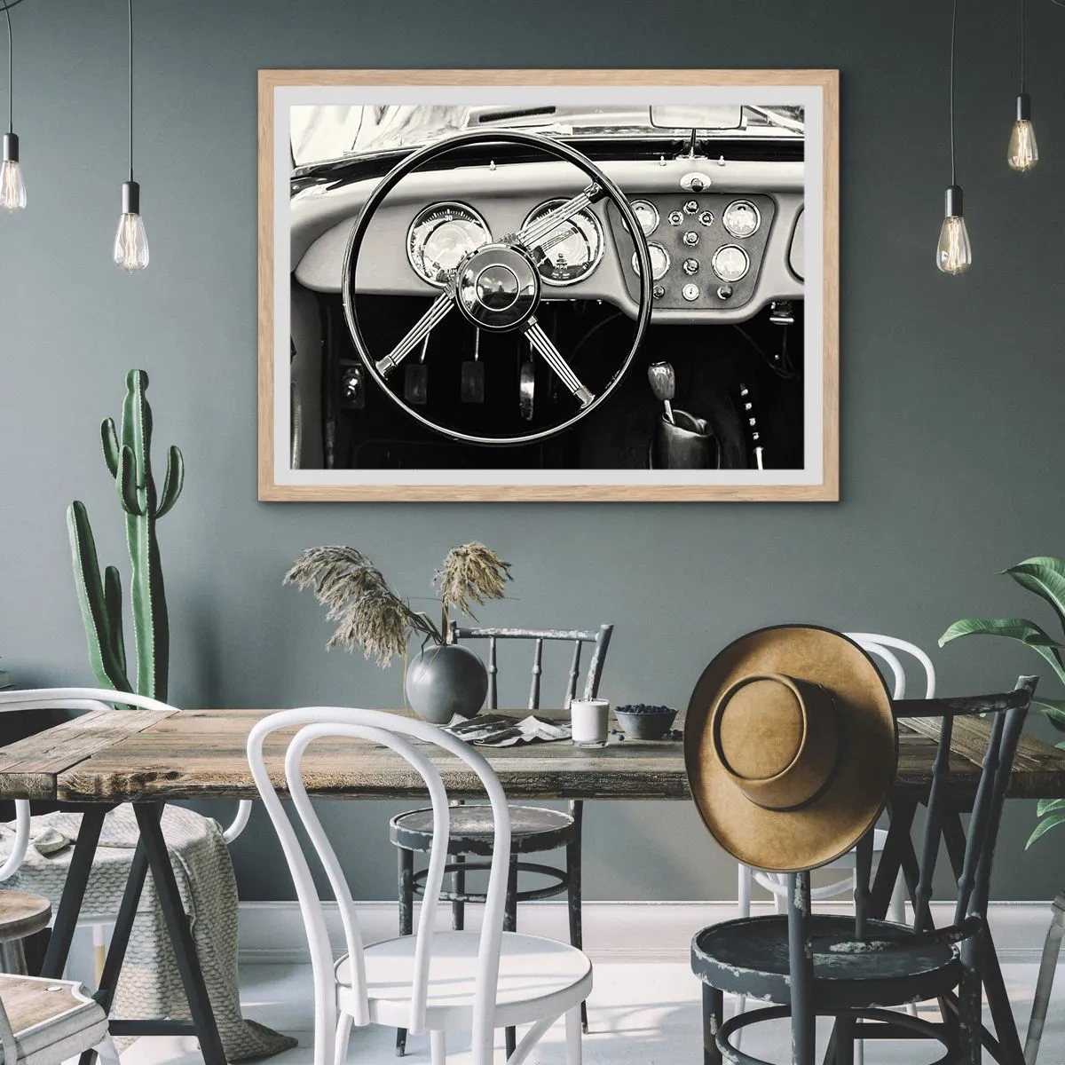 Plakat w ramie jasny dąb - Marzenie kolekcjonera - 91x61 cm