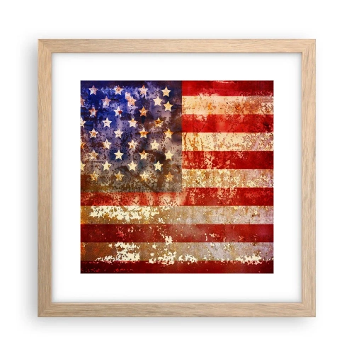 Plakat w ramie jasny dąb - Chwała nie przemija - 30x30 cm