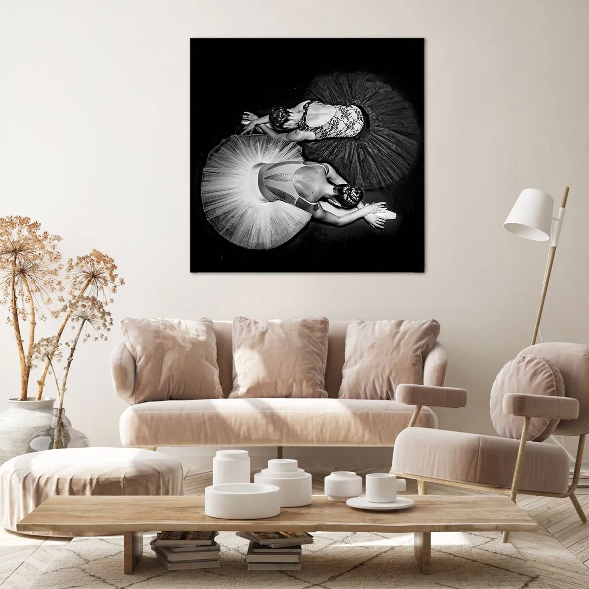 Obraz na płótnie - Jin i jang – idealna równowaga - 60x60 cm