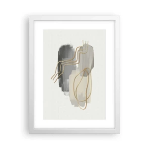 Plakat w białej ramie - Trwanie i ruch - 30x40 cm