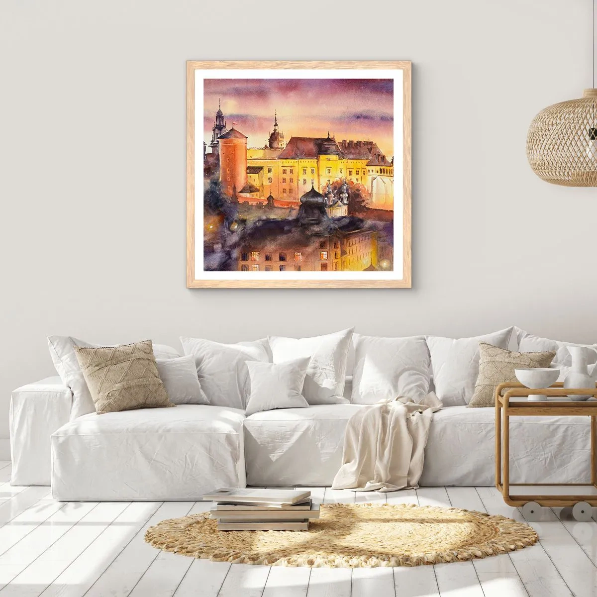 Plakat w ramie jasny dąb - Historia i baśń - 60x60 cm