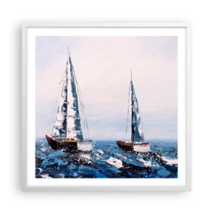 Plakat w białej ramie - Braterstwo wiatru - 60x60 cm