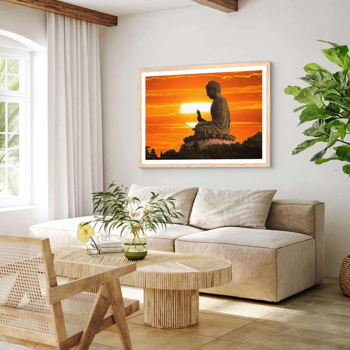 Plakat w ramie jasny dąb - Bez strachu przed światem - 91x61 cm