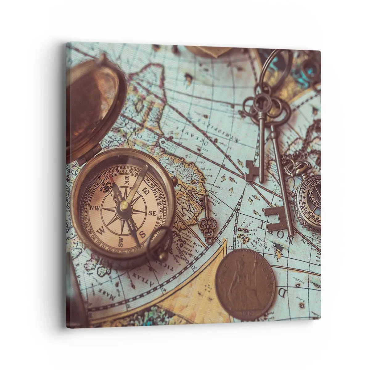 Obraz na płótnie - Dla poszukiwacza przygód - 40x40 cm