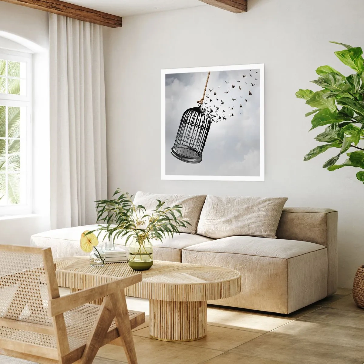 Plakat - Wiara...Nadzieja...Wolność! - 50x50 cm