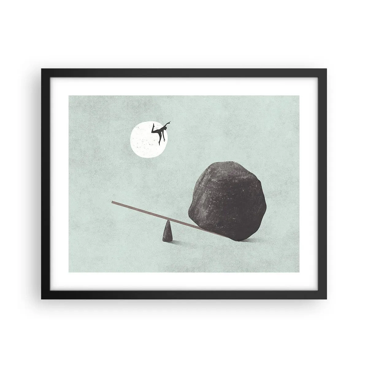 Plakat w czarnej ramie - Spełnione marzenie - 50x40 cm