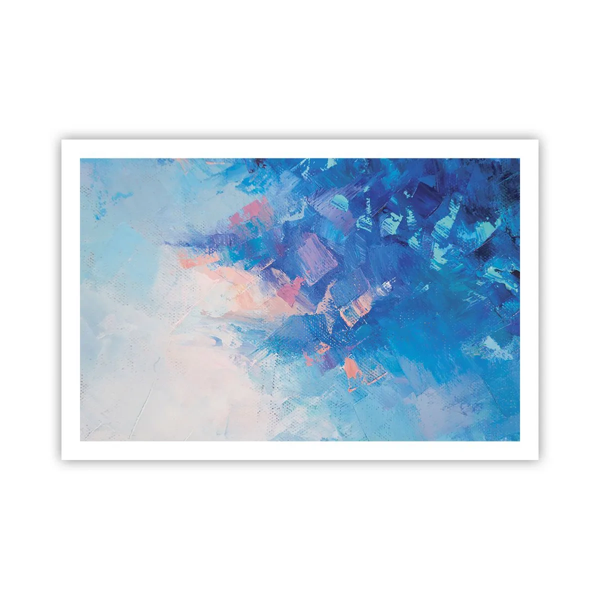 Plakat - Zimowa abstrakcja - 91x61 cm