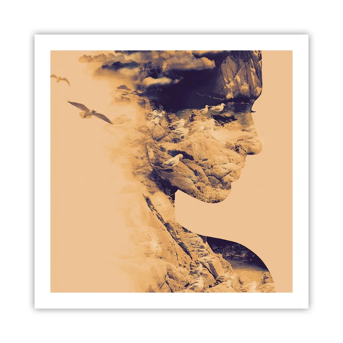 Plakat - Piękna z natury - 60x60 cm