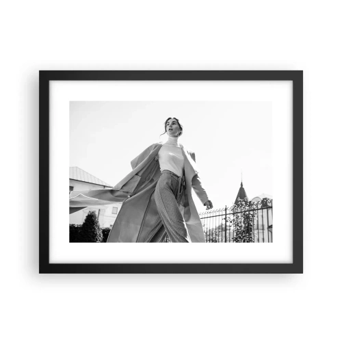 Plakat w czarnej ramie - Idziesz ze mną? - 40x30 cm