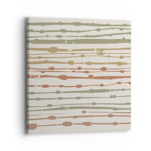 Obraz na płótnie - Muzyczny zapis barw - 40x40 cm