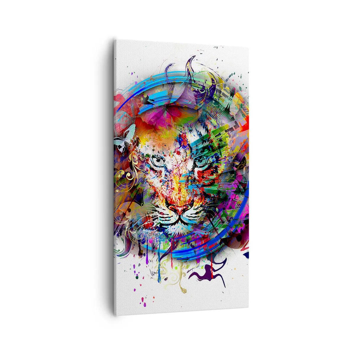 Obraz na płótnie - Czai się za tęczową zasłoną - 55x100 cm