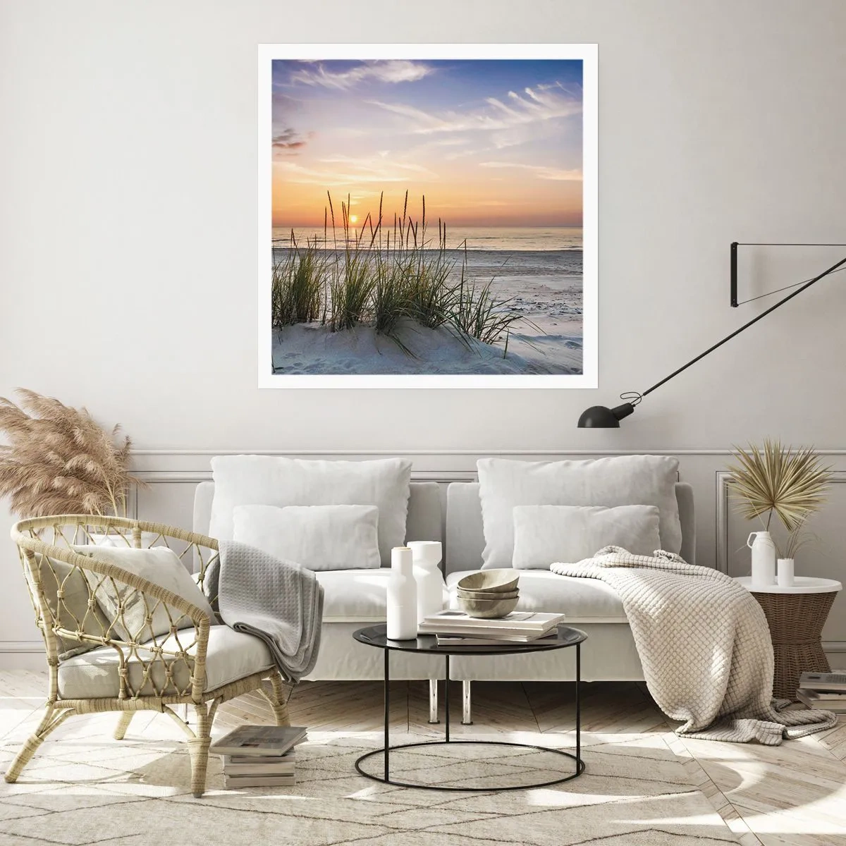 Plakat - Popatrz, pomyśl, poczuj - 40x40 cm