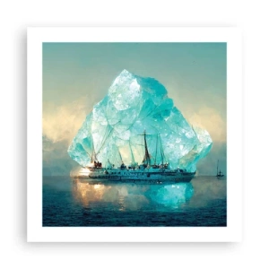 Plakat - Arktyczny brylant - 50x50 cm