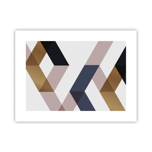 Plakat - Płaszczyzny i kąty - 40x30 cm