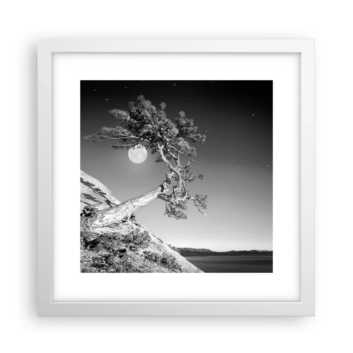 Plakat w białej ramie - Zwycięska wojowniczka - 30x30 cm