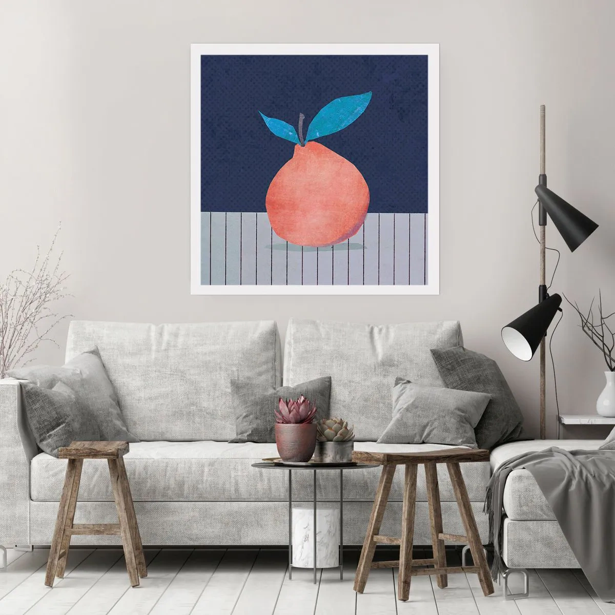 Plakat - Wypukłość i płaszczyzna - 60x60 cm