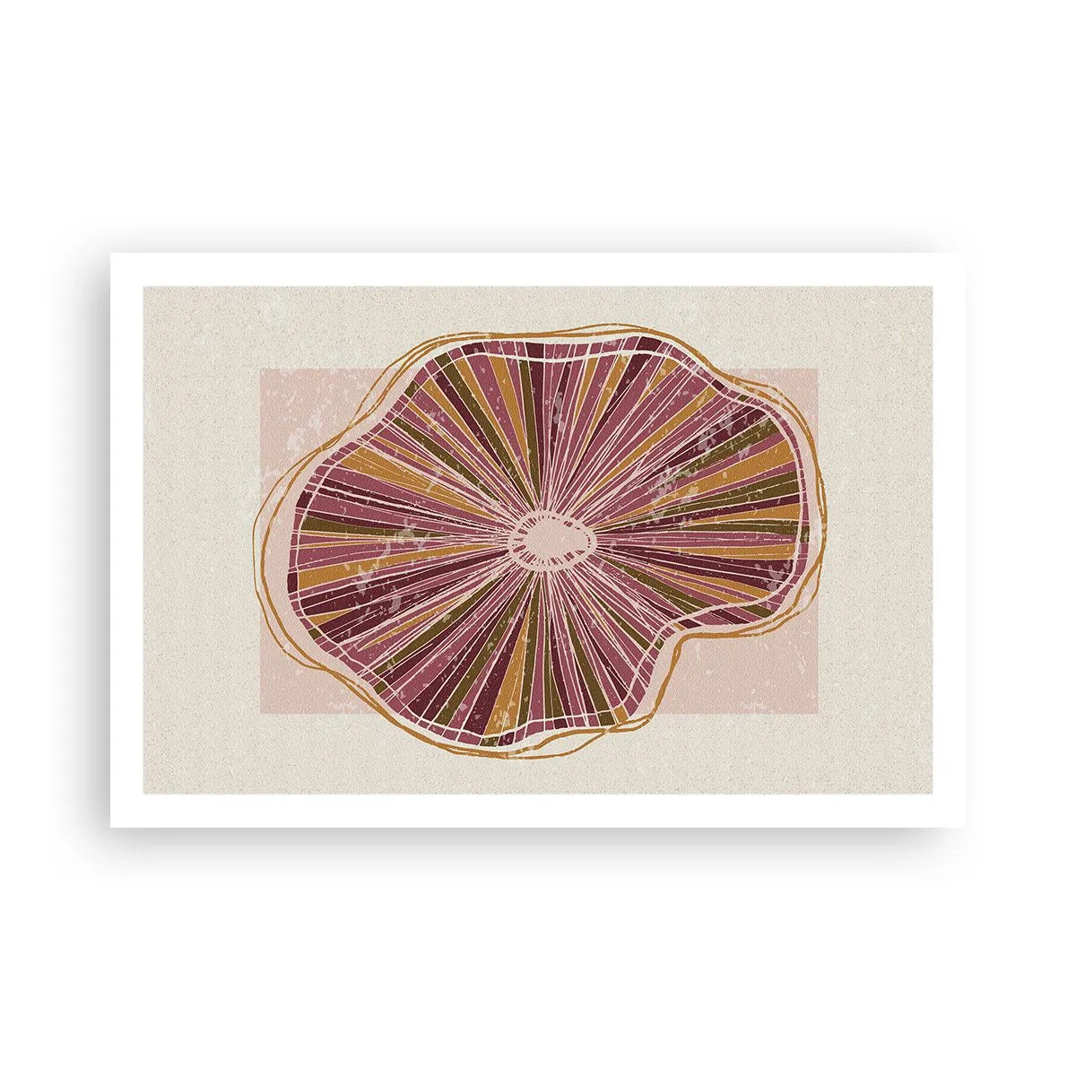 Plakat - Abstrakcja promienista - 91x61 cm