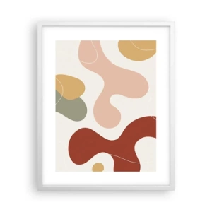 Plakat w białej ramie - Esy czy floresy? - 40x50 cm