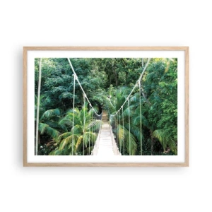 Plakat w ramie jasny dąb - Welcome to the jungle! - 70x50 cm