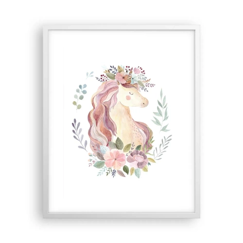 Plakat w białej ramie - Zaproszenie do świata baśni - 40x50 cm