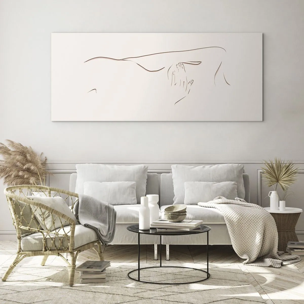 Obraz na szkle - Kształt pragnienia - 90x30 cm