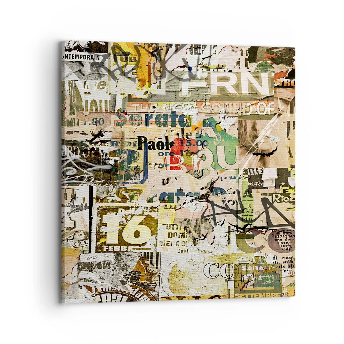 Obraz na płótnie - Oj, dzieje się… - 70x70 cm