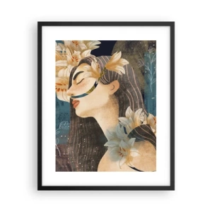 Plakat w czarnej ramie - Baśń o królewnie z liliami - 40x50 cm