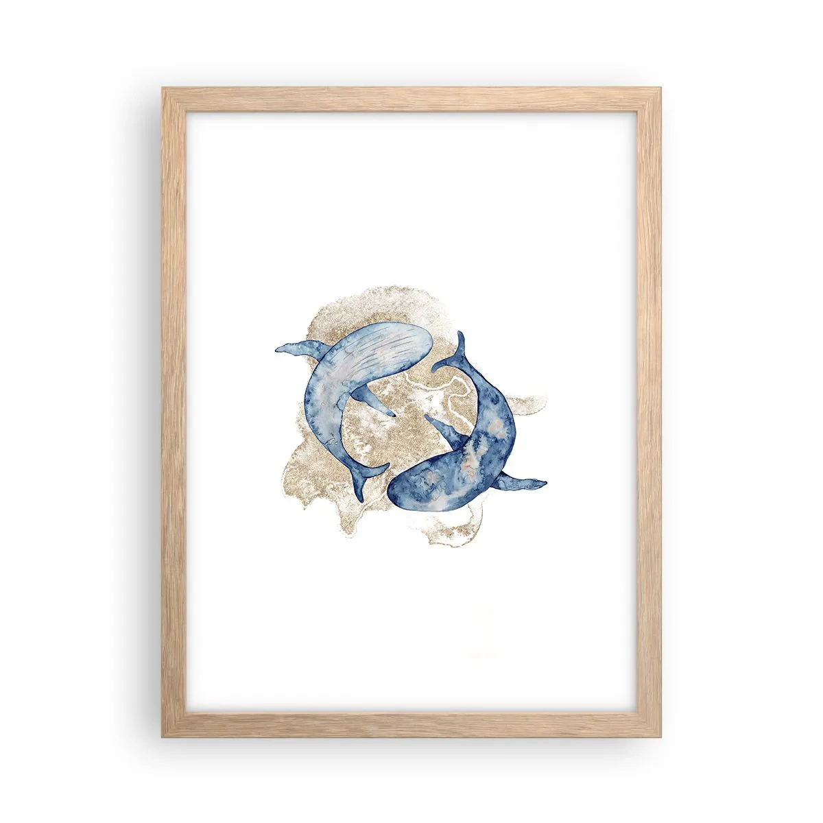 Plakat w ramie jasny dąb - Przyjaźń czy kochanie? - 30x40 cm