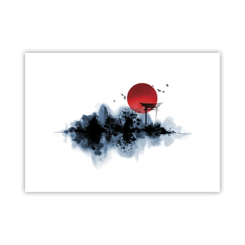Plakat - Japoński widok - 70x50 cm