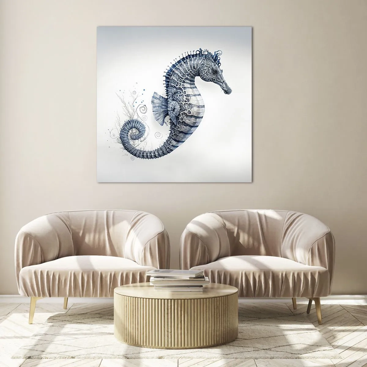 Obraz na szkle - Subtelny żart natury - 60x60 cm