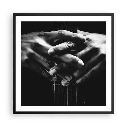 Plakat w czarnej ramie - Modlitwa artysty - 60x60 cm
